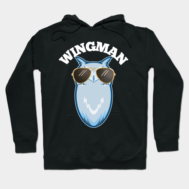 Ice Owl Wingman Aviation Hoodie by Nirelle